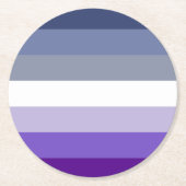 Butch Lesbian Pride Flag Runder Pappuntersetzer (Vorderseite)