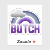 Butch Lesbian Pride Sticker (Blatt)