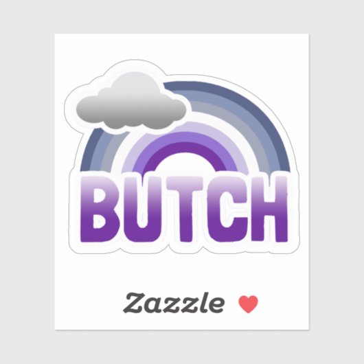 Butch Lesbian Pride Sticker (Blatt)