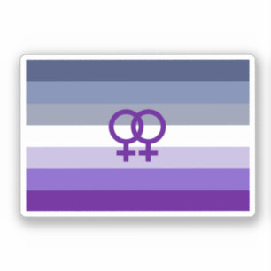 Butch-Lesbische Liebe WLW Pride Aufkleber