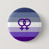 Butch-Lesbische Liebe WLW Pride Button (Vorderseite)