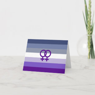 Butch-Lesbische Liebe WLW Pride Dankeskarte