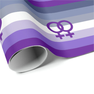 Butch-Lesbische Liebe WLW Pride Geschenkpapier