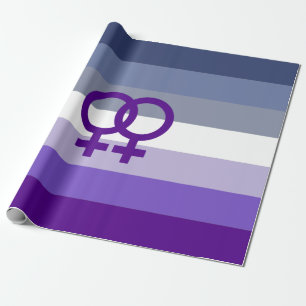 Butch-Lesbische Liebe WLW Pride Geschenkpapier