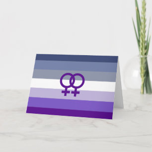 Butch-Lesbische Liebe WLW Pride Karte