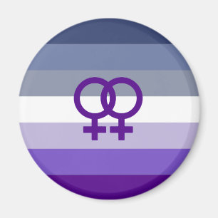 Butch-Lesbische Liebe WLW Pride Magnet