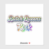 Butch Queens rock Aufkleber (Blatt)
