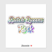 Butch Queens rock Aufkleber (Blatt)