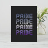 Butch Retro Pride Feiertagskarte (Stehend Vorderseite)