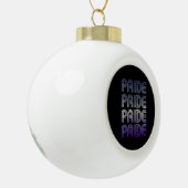 Butch Retro Pride Keramik Kugel-Ornament (Links)