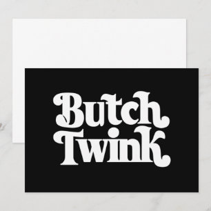 Butch Twink LGBTQ Monat Einladung