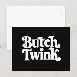 Butch Twink LGBTQ Monat Postkarte
