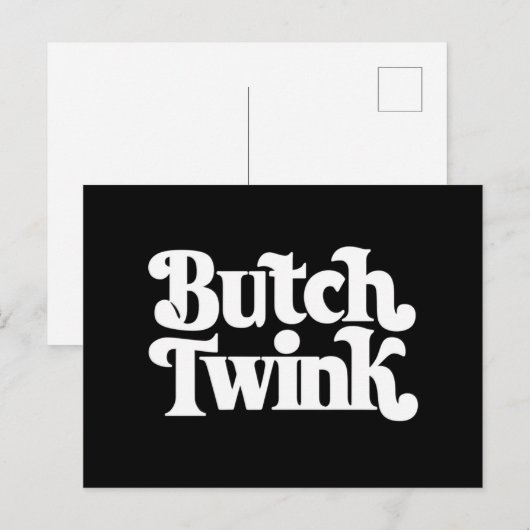 Butch Twink LGBTQ Monat Postkarte (Vorne/Hinten)