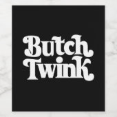Butch Twink LGBTQ Monat Weinetikett (Einzelnes Label)