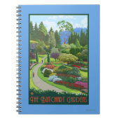 Butchart Gardens - Brentwood Bay Notizblock (Vorderseite)