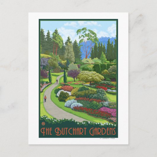 Butchart Gardens - Brentwood Bay Postkarte (Vorderseite)