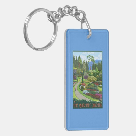 Butchart Gärten - Brentwood Bucht Schlüsselanhänger (Vorderseite links)
