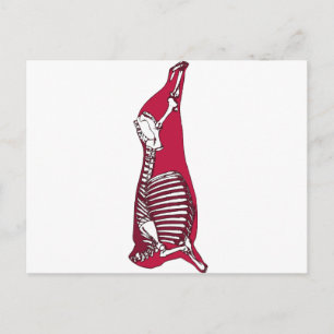 BUTCHER ANATOMY POSTKARTE