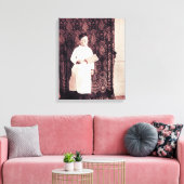 Butcher Boy aus den 1890er Jahren mit Cleaver-Foto Leinwanddruck (Insitu (Wohnzimmer))