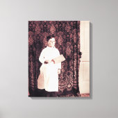 Butcher Boy aus den 1890er Jahren mit Cleaver-Foto Leinwanddruck (Vorderseite)