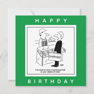 Butcher & Chiropodist Cockney Slang Cartoon Karte