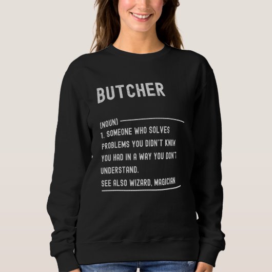 Butcher Definition Shirts Funny Job Title (Vorderseite)