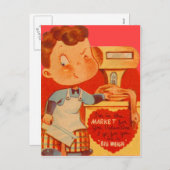 Butcher Funny Valentine Card Feiertagspostkarte (Vorne/Hinten)