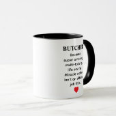 Butcher Gift – Funny Meat Cutter Quote Design Tasse (VorderseiteRechts)