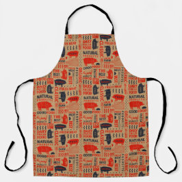 Butcher Hog Natürliches Bio Frischfleisch Schürze