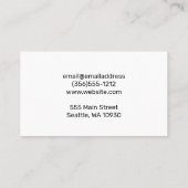 Butcher Holding Cleaver Visitenkarte (Rückseite)