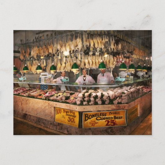 Butcher - Hooked on Hühner 1931 Postkarte (Vorderseite)