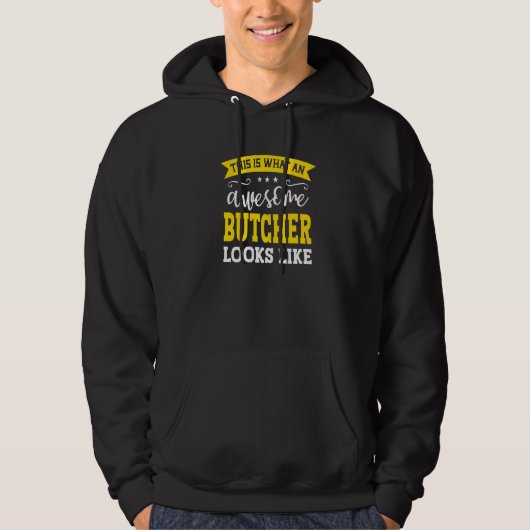 Butcher Job Title Employee Funny Worker Profession Hoodie (Vorderseite)