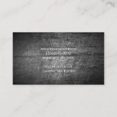 Butcher Knife Icon | Scratched Metal Visitenkarte (Rückseite)