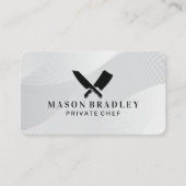 Butcher-Knife-Logo | Kulinarisch | Koch Visitenkarte (Vorderseite)