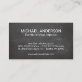 Butcher Knife | Seehundkarte | Kopfbrett Visitenkarte (Rückseite)