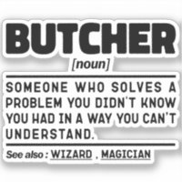 Butcher Noun Definition Geburtstagsgeschenk Idee F
