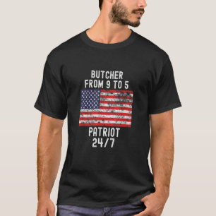 Butcher Patrio Patriotic 4. Juli US-Flagge T-Shirt