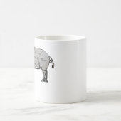 Butcher Pig Diagramm Kaffeetasse (Mittel)