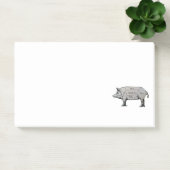 Butcher Pig Diagramm Post-it Klebezettel (Büro)