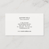 Butcher-Shop-Messer und Logo für Fleischhauer Visitenkarte (Rückseite)