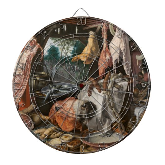 Butcher-Stall (von Pieter Aertsen) Dartscheibe (vorne)