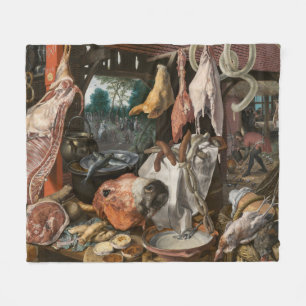 Butcher-Stall (von Pieter Aertsen) Fleecedecke