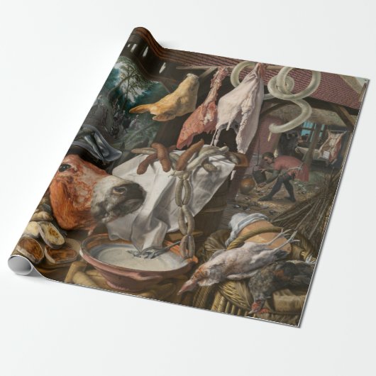 Butcher-Stall (von Pieter Aertsen) Geschenkpapier (Ungerollt)