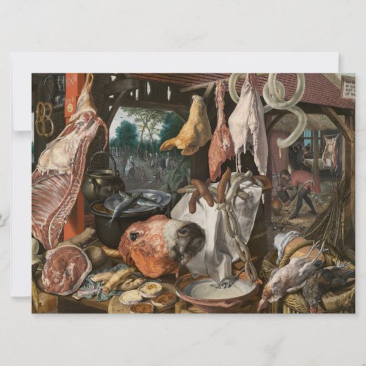 Butcher-Stall (von Pieter Aertsen) Karte (Vorderseite)