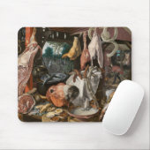 Butcher-Stall (von Pieter Aertsen) Mousepad (Mit Mouse)