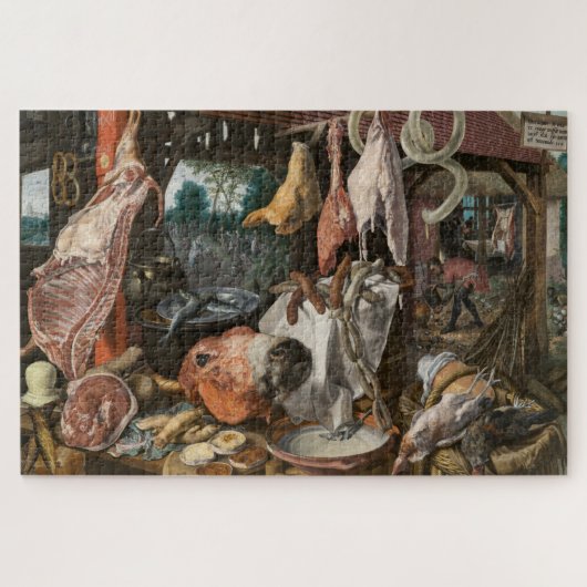 Butcher-Stall (von Pieter Aertsen) Puzzle (Horizontal)