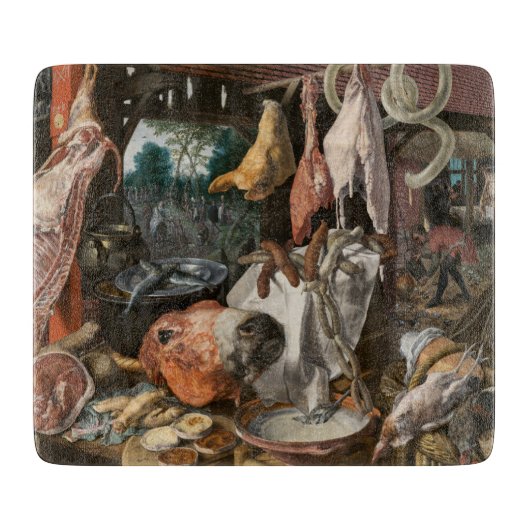 Butcher-Stall (von Pieter Aertsen) Schneidebrett (Vorderseite)
