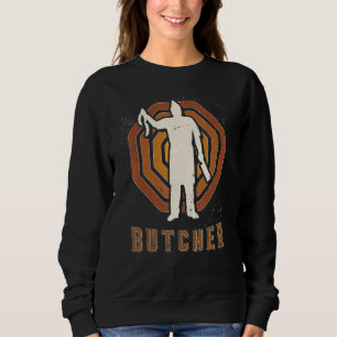 Butcher Vintag Retro Klassische Liebe Sweatshirt