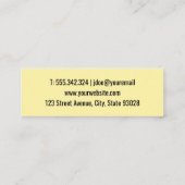 Butchers Cleaver Knife Mini Visitenkarte (Rückseite)