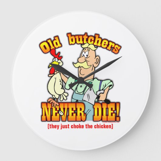 Butchers Große Wanduhr (Vorderseite)